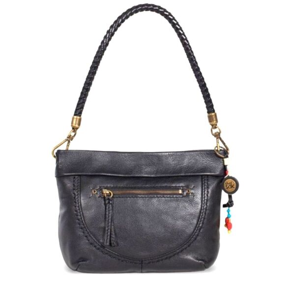 The Sak Indio SmokyBlack Leather Hobo Shoulder Bag - Picture 2 of 16